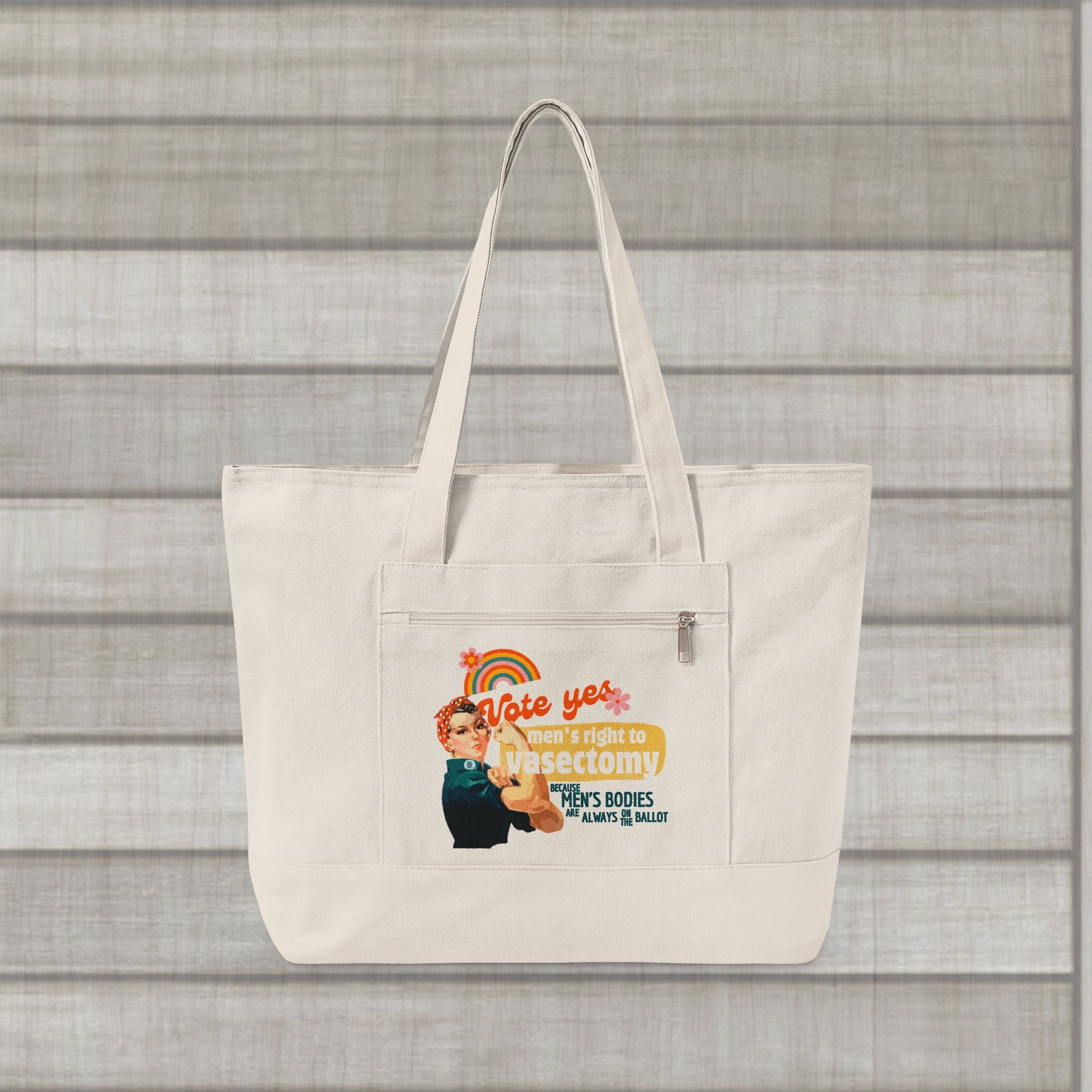 "Plot Twist" Tote Bag | Let's Talk About Men's Bodies for a Change