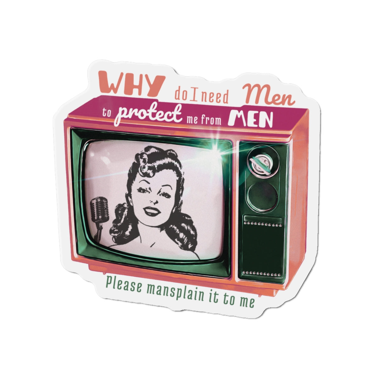 "The Protector" Magnet | Who's Protecting Us From You?