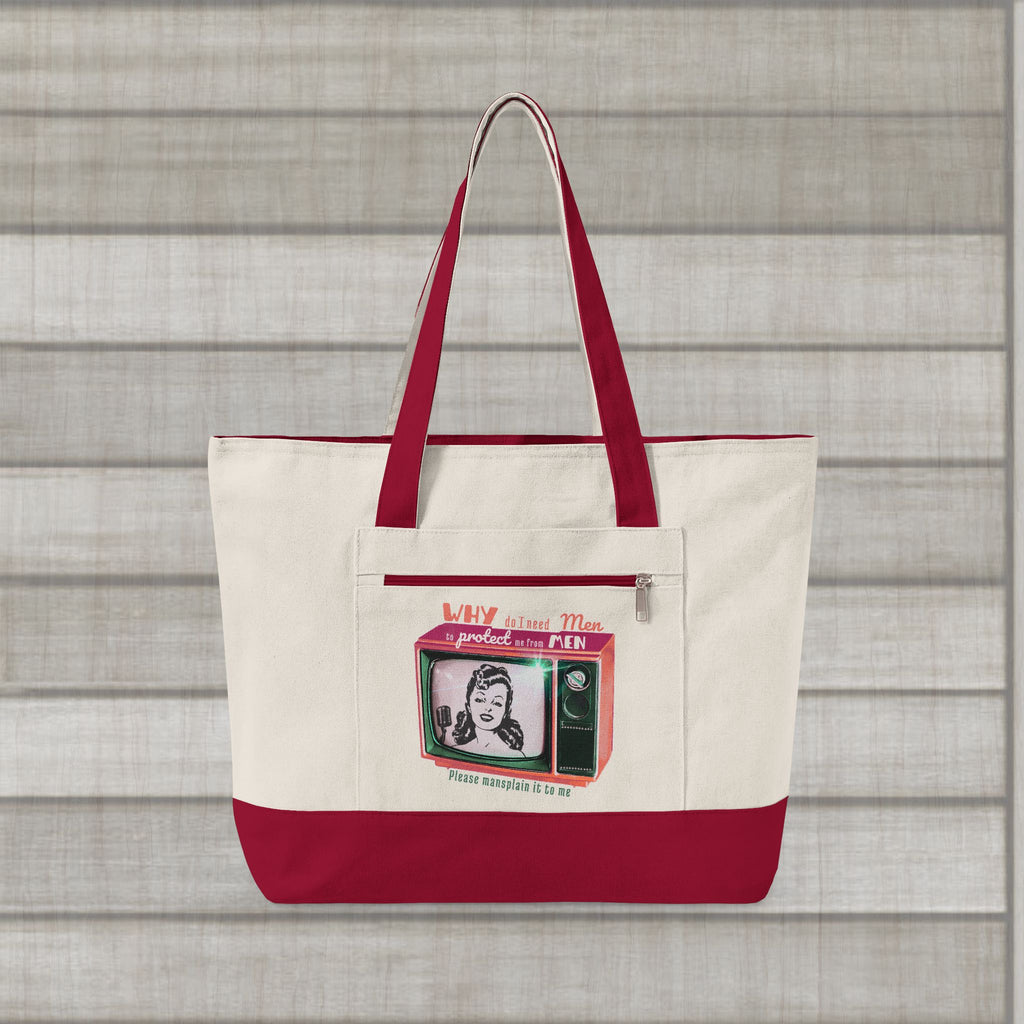 "The Protector" Tote | Who's Protecting Us From You?