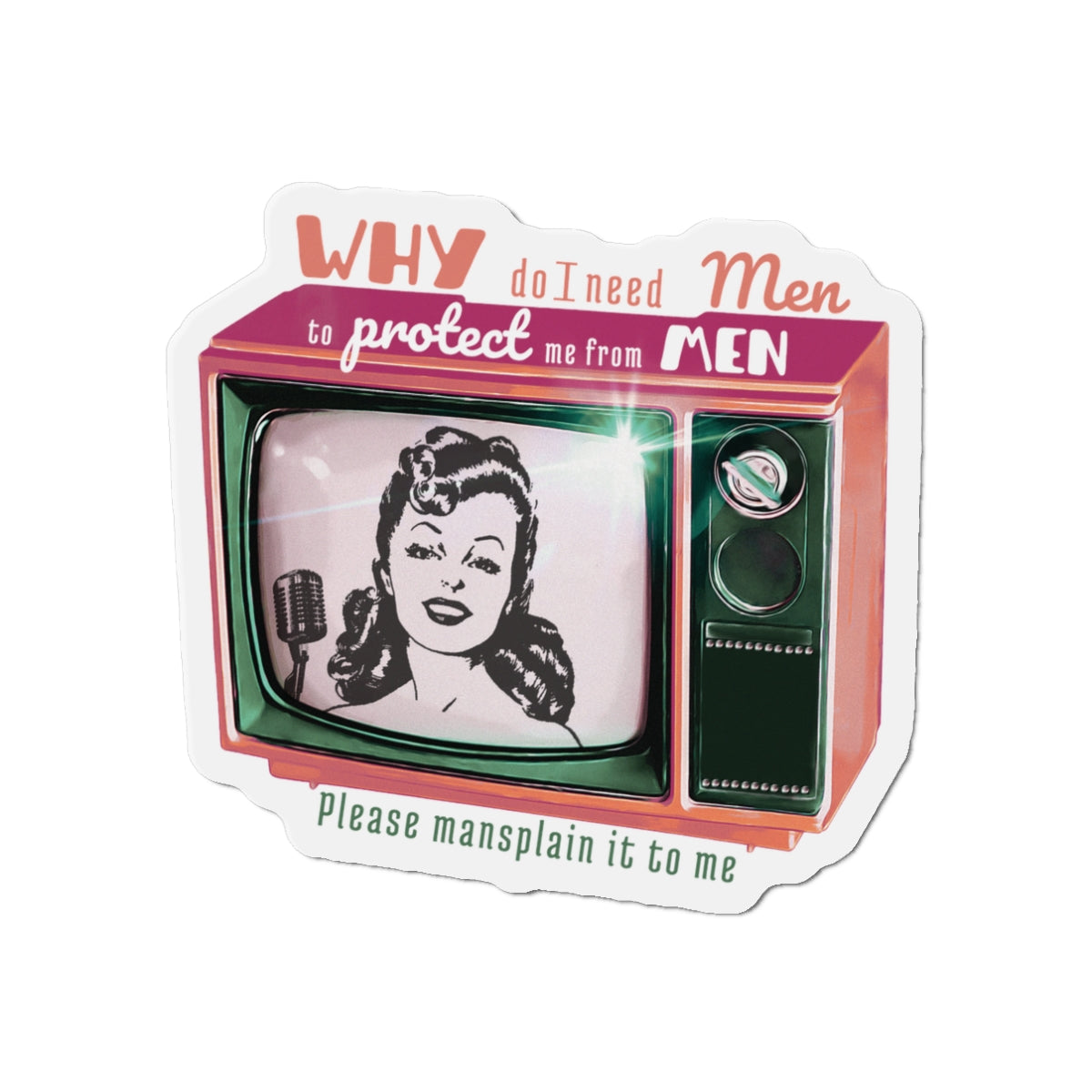 "The Protector" Magnet | Who's Protecting Us From You?